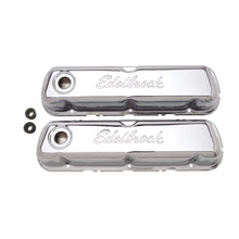 Load image into Gallery viewer, Edelbrock 4460 Signature Series Valve Covers for Ford 260-289-302 (not Boss) and 351W for Select Ford 300, Ford Bronco, Ford Country Sedan, Ford Country Squire, Ford Custom, Ford Custom 500, Ford E-100 Econoline, Ford E-100 Econoline Club Wagon, Ford