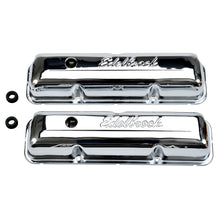 Load image into Gallery viewer, Edelbrock 4462 Signature Series Valve Covers for FE 332-352-360-390-406-410-427-428 for Select Ford 300, Ford Club, Ford Country Sedan, Ford Country Squire, Ford Custom, Ford Custom 300, Ford Custom 500, Ford Del Rio Wagon, Ford F-100, Ford F-150, Ford