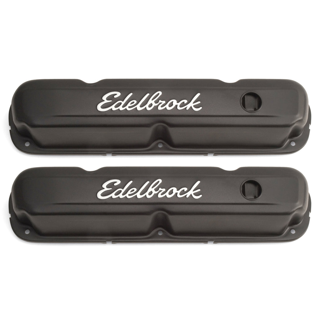 Edelbrock 4473 Signature Series Valve Covers for Chrysler 318-340-360 V8 65-91