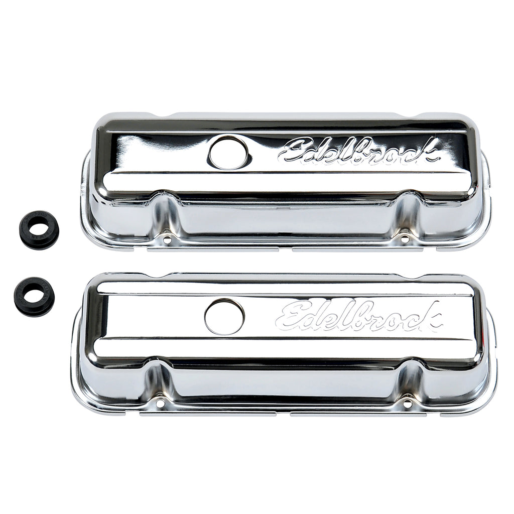 Edelbrock 4486 Signature Series Valve Covers for Buick 3.8L & 4.1L V6 77 & Later for Select Buick Century, Buick Electra, Buick LeSabre, Buick Park Avenue, Buick Reatta, Buick Regal, Buick Riviera, Buick Skyhawk, Buick Skylark