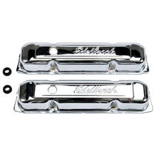 Load image into Gallery viewer, Edelbrock 4491 Signature Series Valve Covers for Chrysler 361-383-400-413-426-440 V8 for Select Chrysler 300, Chrysler Cordoba, Chrysler Imperial, Chrysler New Yorker, Chrysler Newport, Chrysler Town &amp; Country, Dodge 330, Dodge 440, Dodge 880, Dodge B100