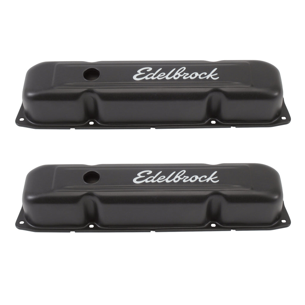 Edelbrock 4493 Signature Series Valve Covers for Chrysler 361-383-400-413-426-440 V8