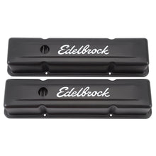 Load image into Gallery viewer, Edelbrock 4643 Signature Series Valve Covers, Black, Tall Profile, Chevrolet 262-400, '59-'86
