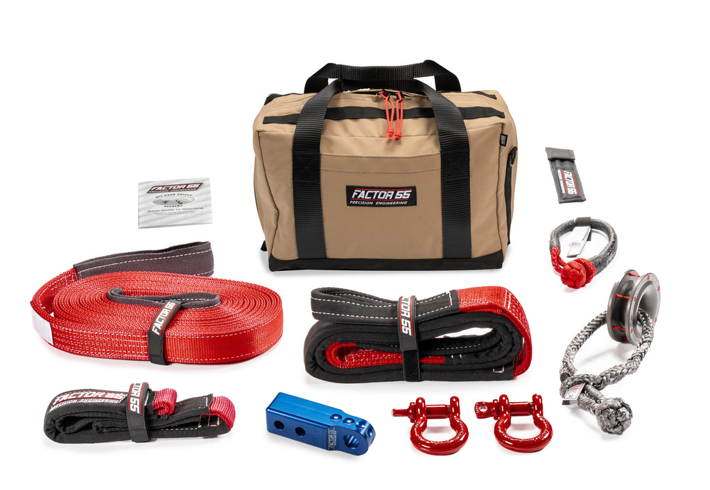 Factor 55 00475-02-MEDIUM SAWTOOTH WINCH ACCESSORY KIT (BLUE HITCHLINK AND MED BAG)