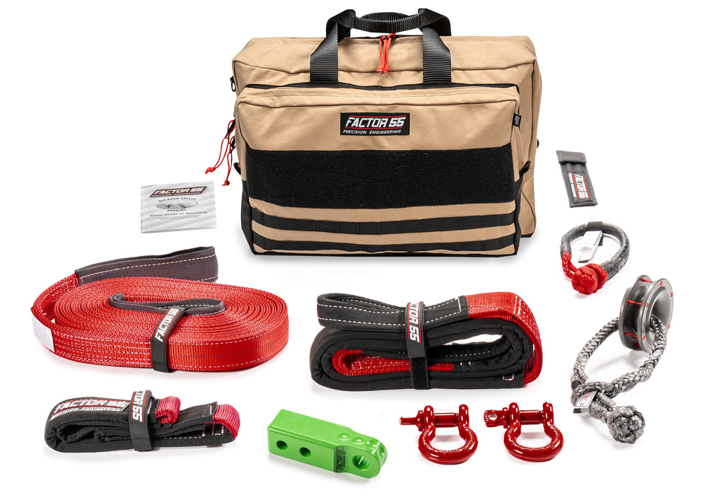 Factor 55 00475-08-LARGE SAWTOOTH WINCH ACCESSORY KIT (GREEN HITCHLINK AND LARGE BAG)