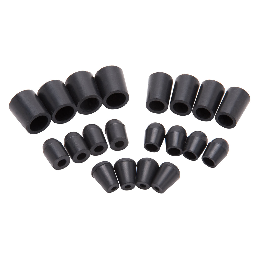 Edelbrock 4804 Vacuum Cap Assortment 1/8", 3/16", 1/4", 5/16" and 3/8" ( Set of 20)