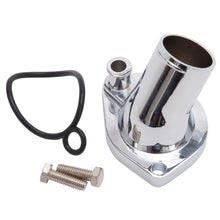 Load image into Gallery viewer, Edelbrock 4814 Edelbrock 15 Deg. Chrome Plated Steel Waterneck for Small-Block Ford V8 Engines