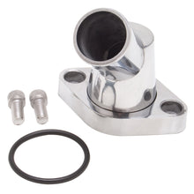 Load image into Gallery viewer, Edelbrock 4817 Edelbrock 45 Deg. Polished Aluminum  Waterneck for Chevy 4.3L V6 &amp; Chevy V8