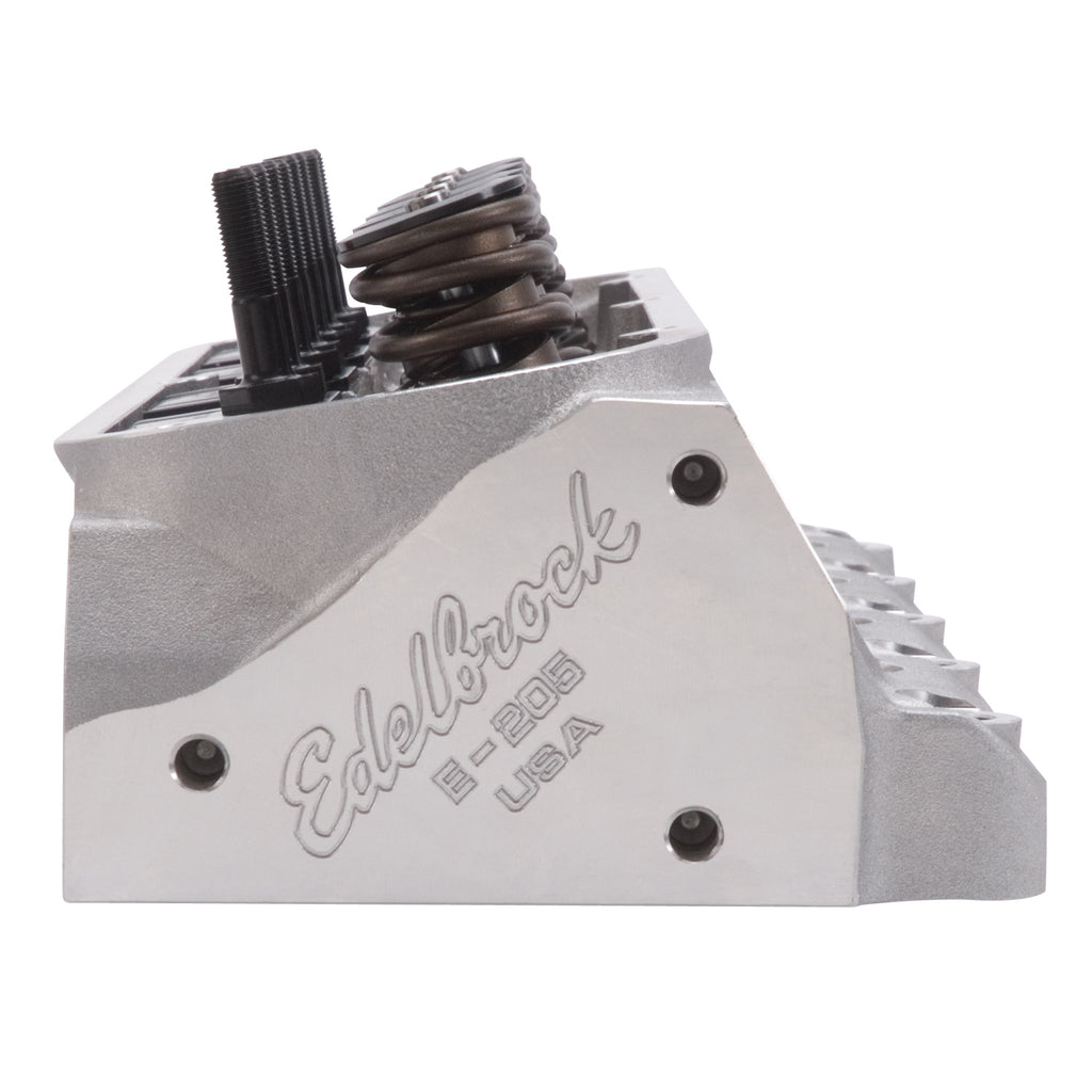 Edelbrock 5027 Small-Block Ford E-205 Cylinder Head w/ Hydraulic Roller Camshaft for Select AC Shelby Cobra, Bricklin SV-1, DeTomaso Mangusta, DeTomaso Pantera, Ford 300, Ford Bronco, Ford Country Sedan, Ford Country Squire, Ford Custom, Ford Custom 500,