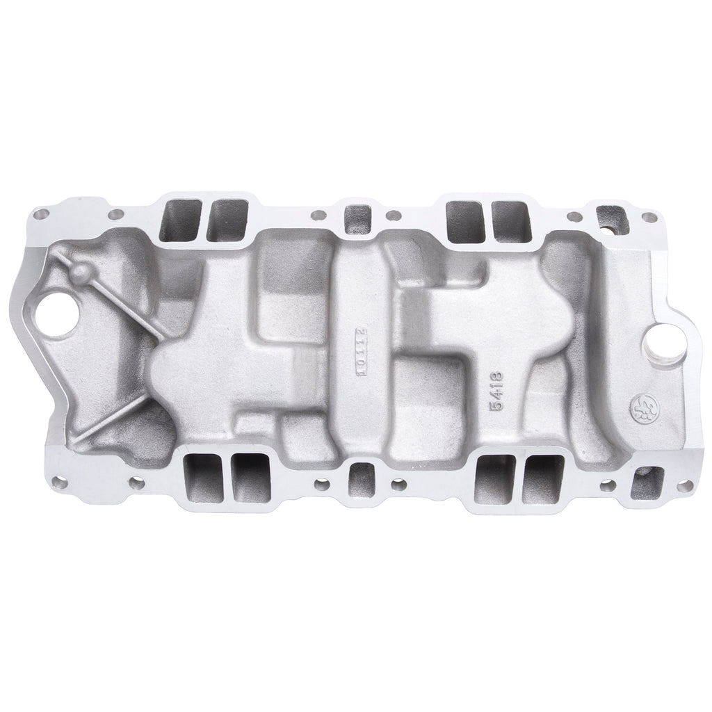 Edelbrock 5418 C-357-B Triple-Deuce Intake Manifold for 1955-86 262-400 c.i.d. SB Chevys for Select Buick Century, Buick LeSabre, Buick Regal, Buick Skylark, Chevrolet 3B, Chevrolet 3C, Chevrolet 3D, Chevrolet 3E, Chevrolet 3F, Chevrolet 3G, Chevrolet