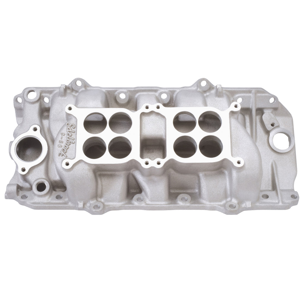 Edelbrock 5420 Engine Intake Manifold for Select Chevrolet Bel Air, Chevrolet Biscayne, Chevrolet Blazer, Chevrolet Brookwood, Chevrolet C10, Chevrolet C10 Pickup, Chevrolet C10 Suburban, Chevrolet C20, Chevrolet C20 Pickup, Chevrolet C20 Suburban,