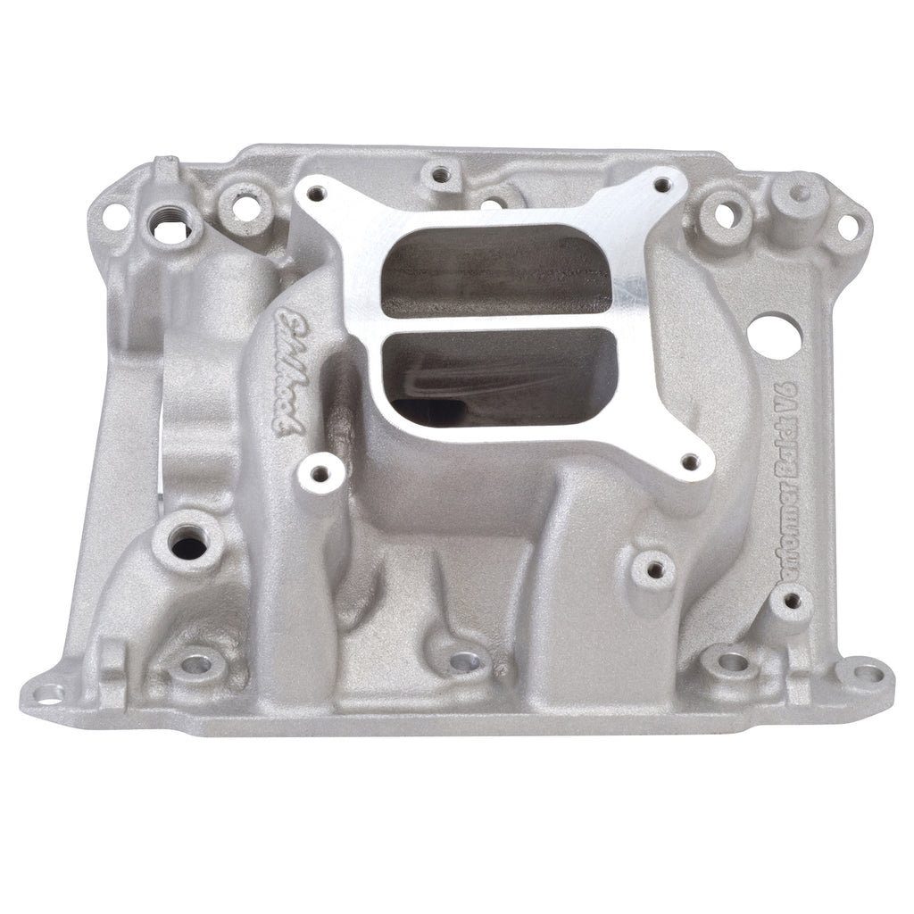 Edelbrock 5486 Performer Buick 3.8L, 4.1L V6 Intake Manifold for Select Buick Century, Buick Electra, Buick LeSabre, Buick Regal, Buick Riviera, Buick Skyhawk, Buick Skylark, Cadillac DeVille, Cadillac Eldorado, Cadillac Fleetwood, Cadillac Seville,