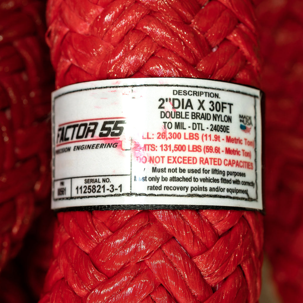 Factor 55 00561 EXTREME DUTY KINETIC ENERGY ROPE 2IN DIA X 30 FT