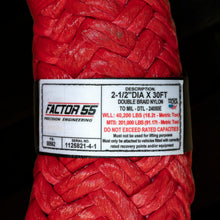 Load image into Gallery viewer, Factor 55 00562 EXTREME DUTY KINETIC ENERGY ROPE 2-1/2IN DIA X 30FT