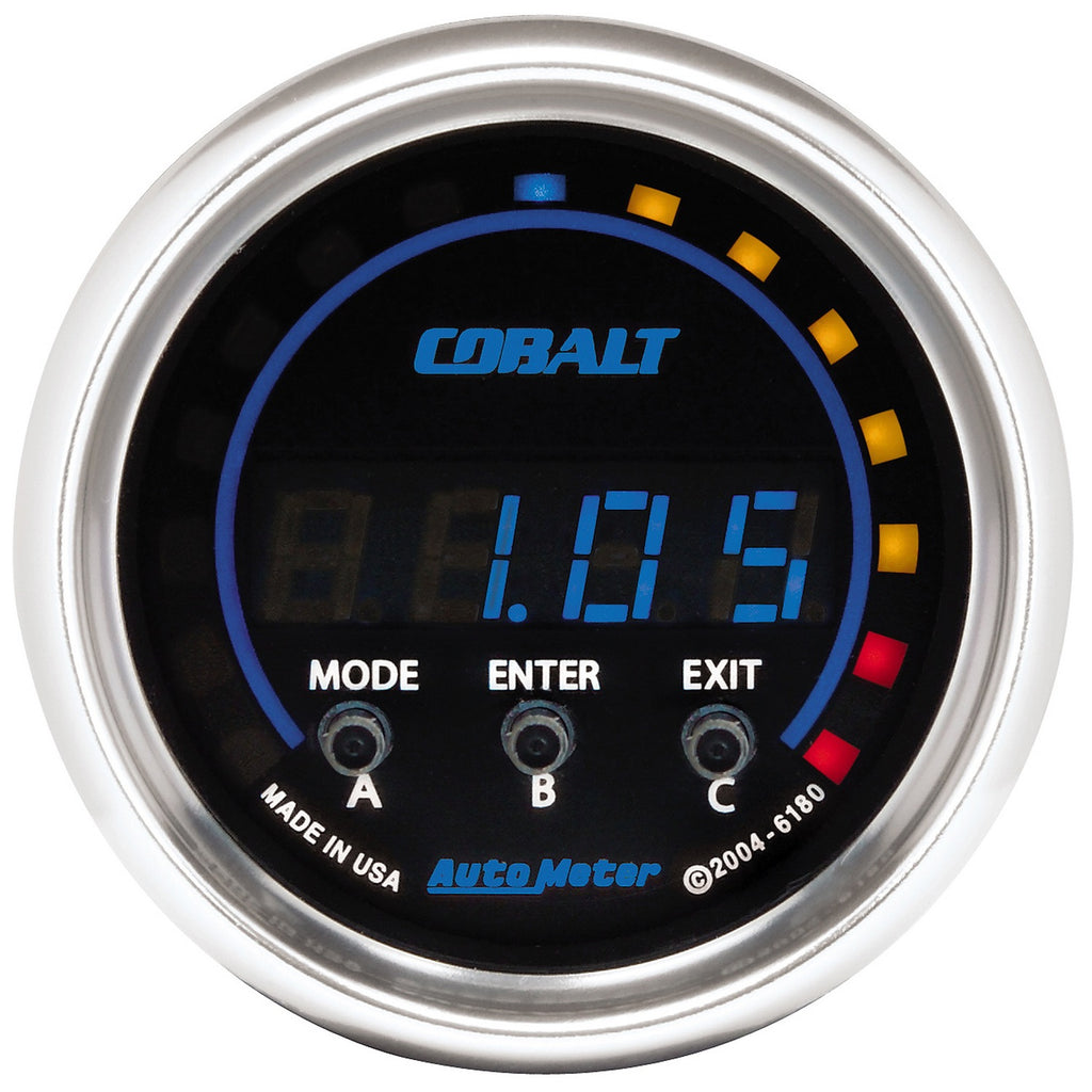 AutoMeter 6180 GAUGE, PERFORM METER, 2 1/16", 1/4 MILE/HP/0-60/60-0/G FORCES, DIGITAL, COBALT