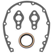 Load image into Gallery viewer, Edelbrock 6997 Front Timing Cover Gasket Set #6997 For Small-Block Chevy, With Front Seal for Select Buick Century, Buick LeSabre, Buick Regal, Buick Skylark, Chevrolet Bel Air, Chevrolet Biscayne, Chevrolet Blazer, Chevrolet Brookwood, Chevrolet C10,