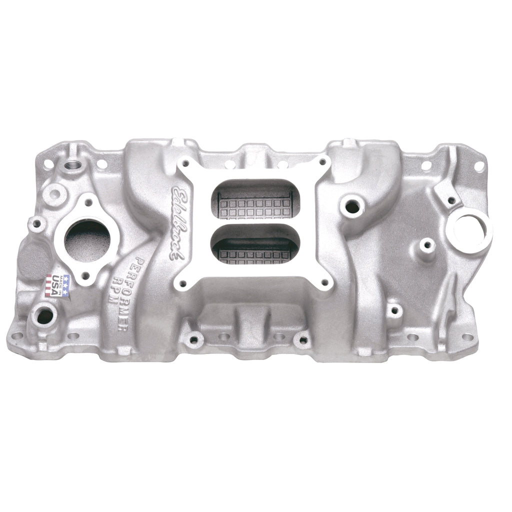 Edelbrock 7101 Performer RPM Small Block Chevy Intake Manifold for Select Avanti II, Buick Century, Buick LeSabre, Buick Regal, Buick Skylark, Checker Aerobus, Checker Deluxe, Checker Marathon, Checker Taxicab, Chevrolet 3B, Chevrolet 3C, Chevrolet 3D,