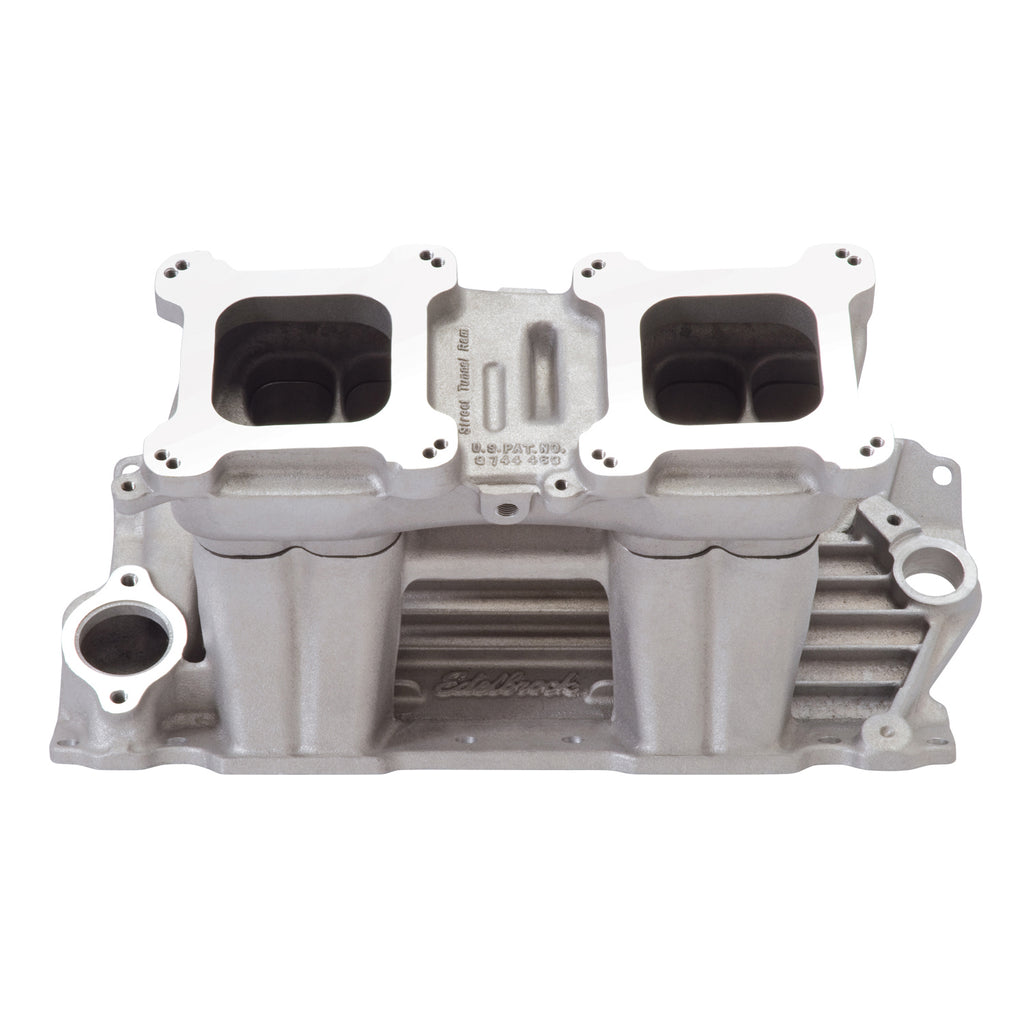 Edelbrock 7110 Street Tunnel Ram Small Block Chevy Intake Manifold for Select Buick Century, Buick Regal, Buick Skylark, Chevrolet Bel Air, Chevrolet Biscayne, Chevrolet Blazer, Chevrolet Brookwood, Chevrolet C10, Chevrolet C10 Pickup, Chevrolet C10