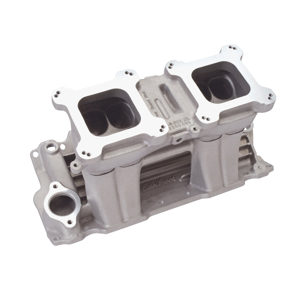 Edelbrock 7110 Street Tunnel Ram Small Block Chevy Intake Manifold for Select Buick Century, Buick Regal, Buick Skylark, Chevrolet Bel Air, Chevrolet Biscayne, Chevrolet Blazer, Chevrolet Brookwood, Chevrolet C10, Chevrolet C10 Pickup, Chevrolet C10