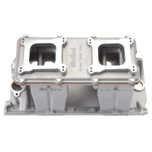 Load image into Gallery viewer, Edelbrock 7115 Street Tunnel Ram Big Block Chevy 2-O Intake Manifold for Select Chevrolet Bel Air, Chevrolet Biscayne, Chevrolet Blazer, Chevrolet Brookwood, Chevrolet C10, Chevrolet C10 Pickup, Chevrolet C10 Suburban, Chevrolet C20, Chevrolet C20