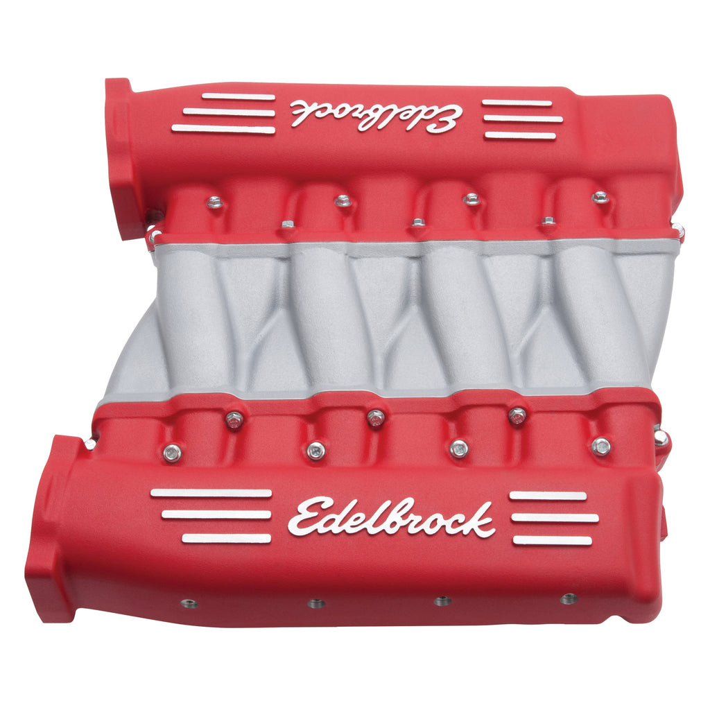 Edelbrock 7141 Cross-Ram Small Block Chevy LS3 Intake Manifold for Select Cadillac Escalade, Cadillac Escalade ESV, Cadillac Escalade EXT, Chevrolet Avalanche, Chevrolet Camaro, Chevrolet Corvette, Chevrolet SS, Chevrolet Silverado 1500, Chevrolet