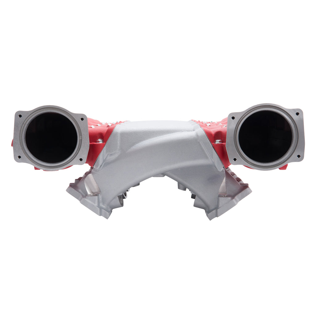 Edelbrock 7141 Cross-Ram Small Block Chevy LS3 Intake Manifold for Select Cadillac Escalade, Cadillac Escalade ESV, Cadillac Escalade EXT, Chevrolet Avalanche, Chevrolet Camaro, Chevrolet Corvette, Chevrolet SS, Chevrolet Silverado 1500, Chevrolet