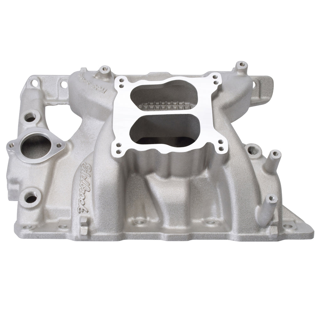 Edelbrock 7156 Performer RPM Pontiac 326-455 Intake Manifold for Select Buick LeSabre, Oldsmobile 98, Oldsmobile Custom Cruiser, Oldsmobile Delta 88, Pontiac Acadian, Pontiac Bonneville, Pontiac Catalina, Pontiac Executive, Pontiac Firebird, Pontiac GTO,