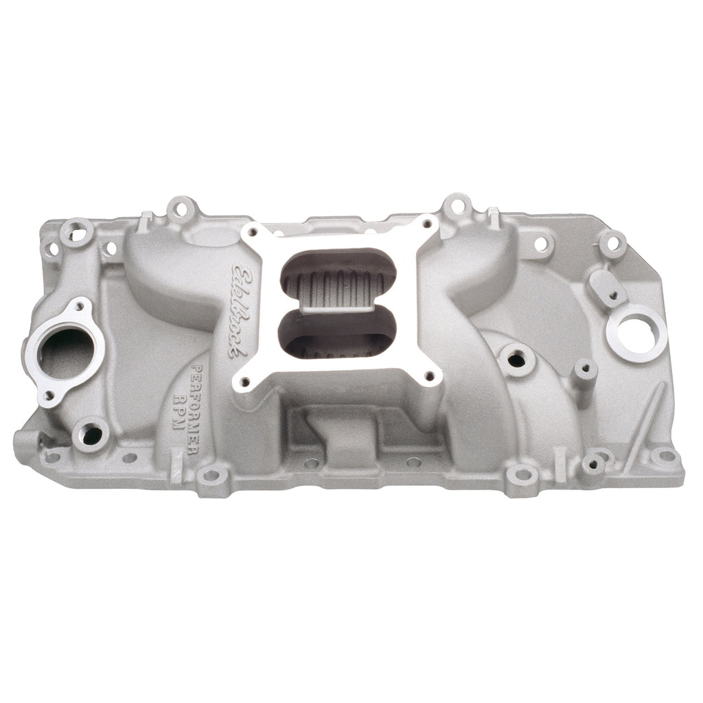 Edelbrock 7161 Performer RPM Big Block Chevy 2-O Intake Manifold for Select Chevrolet Bel Air, Chevrolet Biscayne, Chevrolet Blazer, Chevrolet Brookwood, Chevrolet C10, Chevrolet C10 Pickup, Chevrolet C10 Suburban, Chevrolet C20, Chevrolet C20 Pickup,