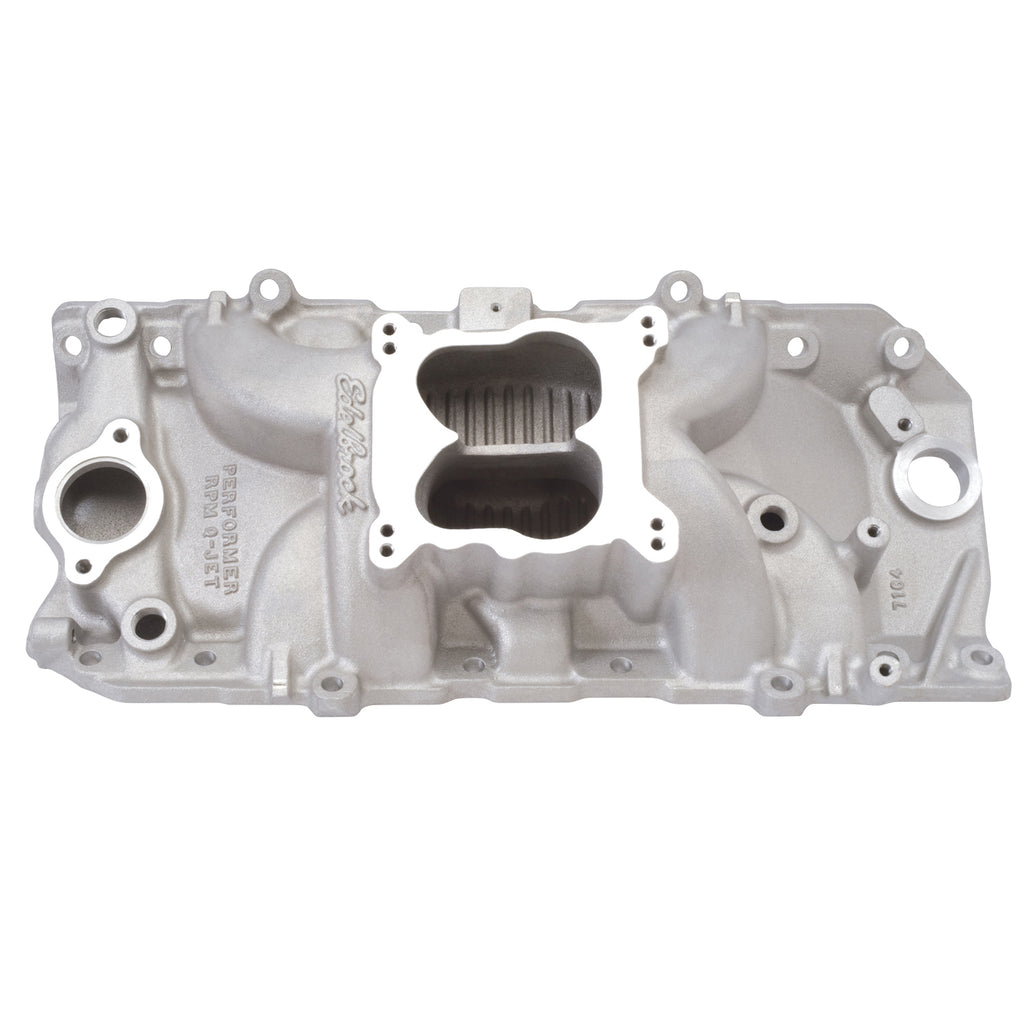 Edelbrock 7164 Performer RPM Big Block Chevy Oval Port Q-Jet Intake Manifold