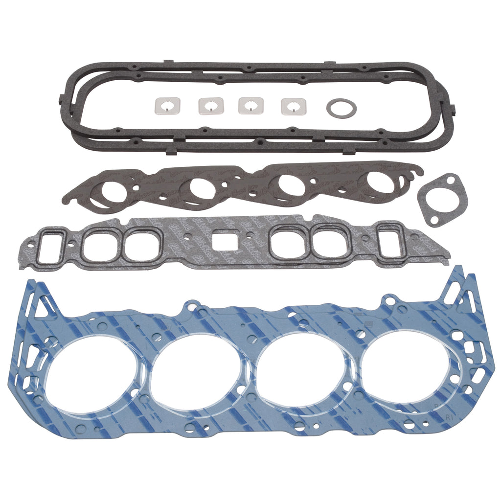 Edelbrock 7363 Engine Gasket Set (Head / Inake / Exhaust / Valve Cover) for Chevrolet for Select Chevrolet Bel Air, Chevrolet Biscayne, Chevrolet Blazer, Chevrolet Brookwood, Chevrolet C10, Chevrolet C10 Pickup, Chevrolet C10 Suburban, Chevrolet C20,