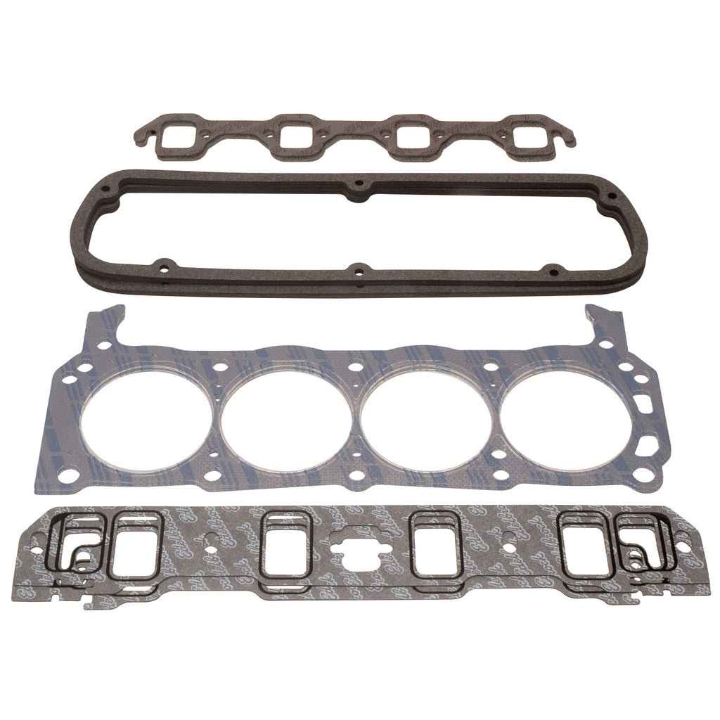 Edelbrock 7364 Engine Gasket Set (Head / Inake / Exhaust / Valve Cover) for Ford for Select Ford 300, Ford Bronco, Ford Country Sedan, Ford Country Squire, Ford Custom, Ford Custom 500, Ford E-100 Econoline, Ford E-100 Econoline Club Wagon, Ford E-150
