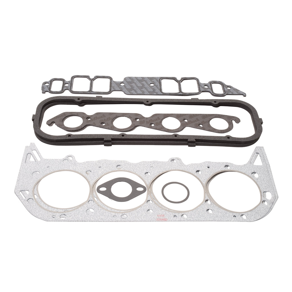 Edelbrock 7376 Engine Gasket Set (Head / Inake / Exhaust / Valve Cover) for Chevrolet for Select Chevrolet Bel Air, Chevrolet Biscayne, Chevrolet Blazer, Chevrolet Brookwood, Chevrolet C10, Chevrolet C10 Pickup, Chevrolet C10 Suburban, Chevrolet C20,