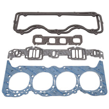 Load image into Gallery viewer, Edelbrock 7378 Engine Gasket Set (Head / Inake / Exhaust / Valve Cover) for Chevrolet for Select Chevrolet Bel Air, Chevrolet Biscayne, Chevrolet Brookwood, Chevrolet C20 Pickup, Chevrolet C30 Pickup, Chevrolet Del Ray, Chevrolet El Camino, Chevrolet