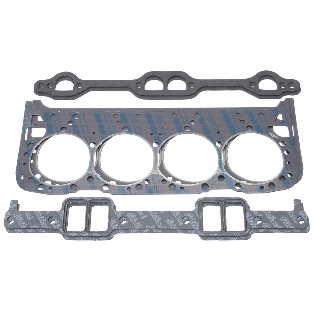 Edelbrock 7380 Engine Gasket Set (Head / Inake / Exhaust / Valve Cover) for Chevrolet for Select Buick Commercial Chassis, Buick Roadmaster, Cadillac Commercial Chassis, Cadillac Fleetwood, Chevrolet Camaro, Chevrolet Caprice, Chevrolet Corvette,