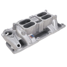 Load image into Gallery viewer, Edelbrock 7525 Performer RPM AIR-Gap Small Block Chevy Dual-Quad Intake Manifold for Select Avanti II, Buick Century, Buick LeSabre, Buick Regal, Buick Skylark, Checker Aerobus, Checker Deluxe, Checker Marathon, Checker Taxicab, Chevrolet 3B, Chevrolet
