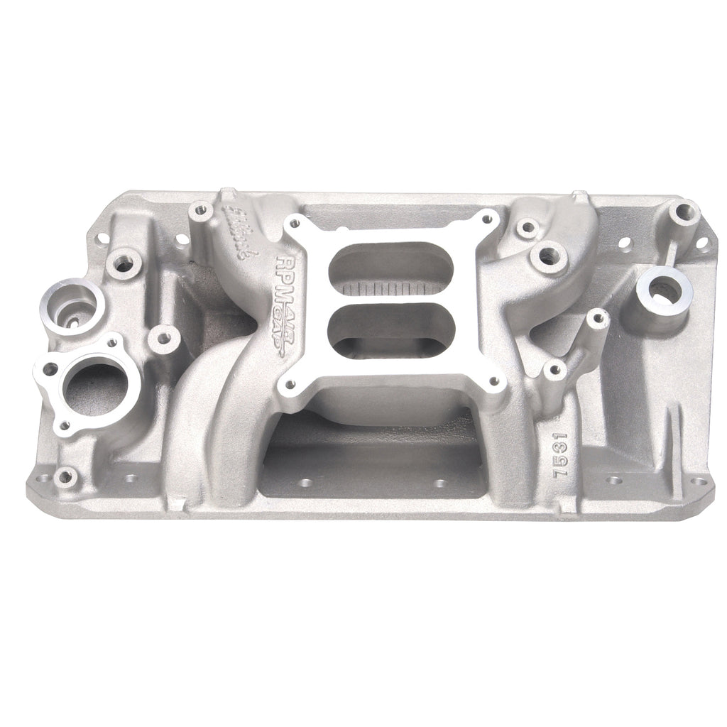 Edelbrock 7531 RPM Air-Gap AMC 304/360/401 Intake Manifold for Select American Motors AMX, American Motors Ambassador, American Motors Concord, American Motors Gremlin, American Motors Hornet, American Motors Javelin, American Motors Matador, American