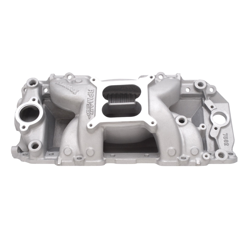 Edelbrock 7562 RPM Air-Gap Big Block Chevy 2-R Intake Manifold for Select Avanti II, Chevrolet Bel Air, Chevrolet Biscayne, Chevrolet Blazer, Chevrolet Brookwood, Chevrolet C10, Chevrolet C10 Pickup, Chevrolet C10 Suburban, Chevrolet C20, Chevrolet C20