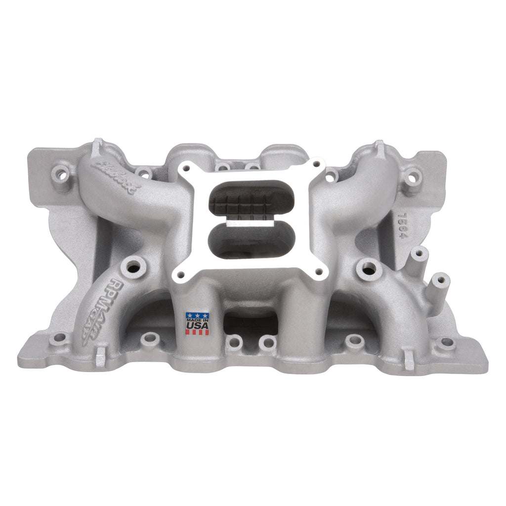 Edelbrock 7564 RPM Air-Gap Small Block Ford 351C Intake Manifold for Select DeTomaso Pantera, Ford Country Sedan, Ford Country Squire, Ford Custom, Ford Custom 500, Ford Fairlane, Ford Falcon, Ford Galaxie 500, Ford Gran Torino, Ford LTD, Ford Mustang,
