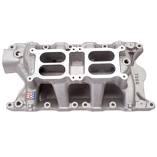 Load image into Gallery viewer, Edelbrock 7585 RPM Air-Gap Dual-Quad Smal Block Ford 351W Intake Manifold for Select Bricklin SV-1, DeTomaso Pantera, Ford Bronco, Ford Country Sedan, Ford Country Squire, Ford Custom, Ford Custom 500, Ford E-100 Econoline, Ford E-100 Econoline Club