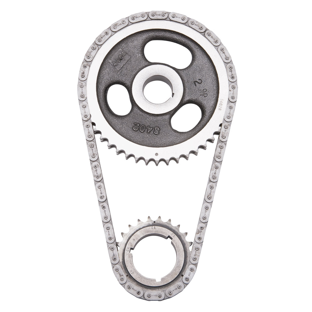 Edelbrock 7803 Performer-Link Adjustable True-Roller Timing Chain Set for Select Chrysler Cordoba, Chrysler LeBaron, Chrysler New Yorker, Chrysler Newport, Chrysler Town & Country, Dodge 330, Dodge 440, Dodge A100, Dodge A100 Truck, Dodge Aspen, Dodge
