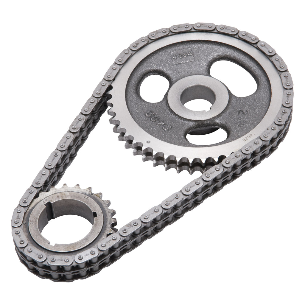 Edelbrock 7803 Performer-Link Adjustable True-Roller Timing Chain Set for Select Chrysler Cordoba, Chrysler LeBaron, Chrysler New Yorker, Chrysler Newport, Chrysler Town & Country, Dodge 330, Dodge 440, Dodge A100, Dodge A100 Truck, Dodge Aspen, Dodge