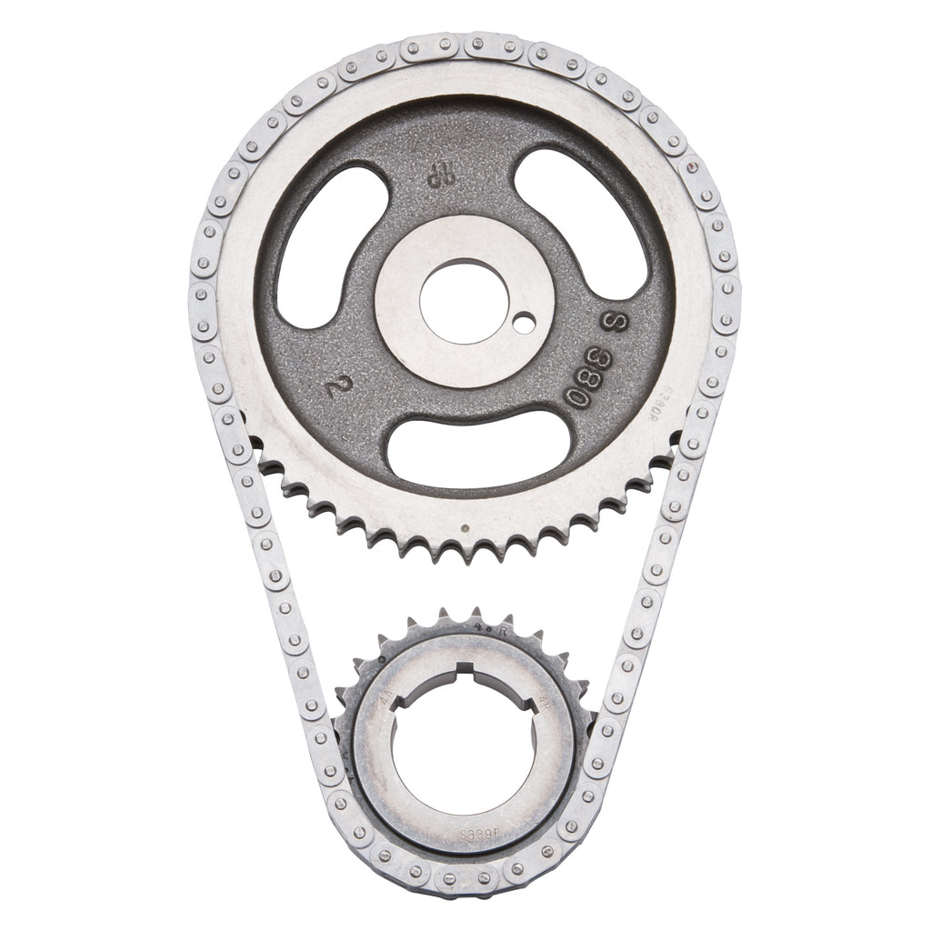 Edelbrock 7804 Performer-Link Adjustable True-Roller Timing Chain Set for Select Chrysler 300, Chrysler Cordoba, Chrysler Imperial, Chrysler New Yorker, Chrysler Newport, Chrysler Town & Country, Dodge 330, Dodge 440, Dodge 880, Dodge B100 Van, Dodge
