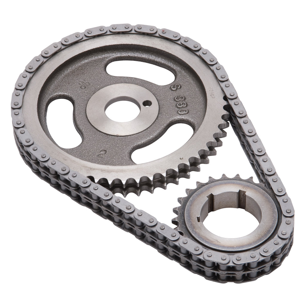 Edelbrock 7804 Performer-Link Adjustable True-Roller Timing Chain Set for Select Chrysler 300, Chrysler Cordoba, Chrysler Imperial, Chrysler New Yorker, Chrysler Newport, Chrysler Town & Country, Dodge 330, Dodge 440, Dodge 880, Dodge B100 Van, Dodge