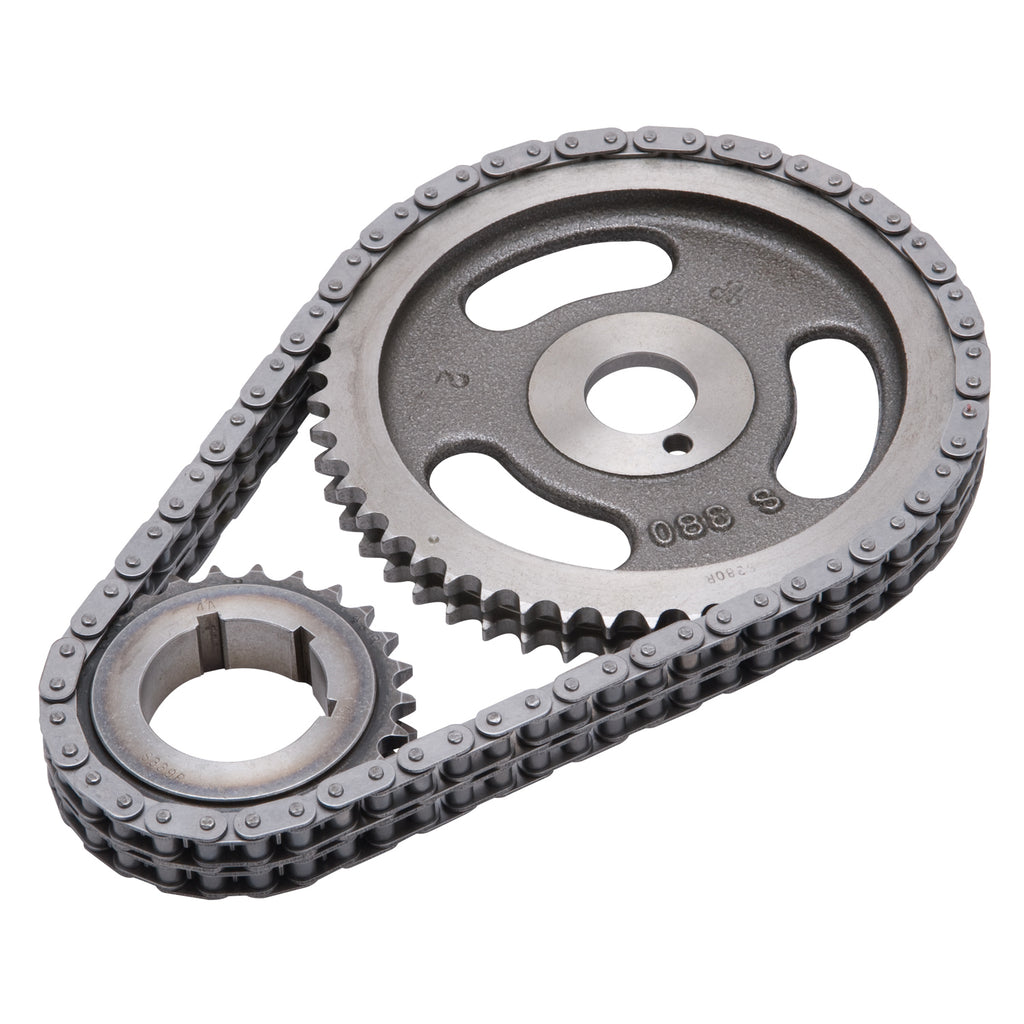 Edelbrock 7804 Performer-Link Adjustable True-Roller Timing Chain Set for Select Chrysler 300, Chrysler Cordoba, Chrysler Imperial, Chrysler New Yorker, Chrysler Newport, Chrysler Town & Country, Dodge 330, Dodge 440, Dodge 880, Dodge B100 Van, Dodge