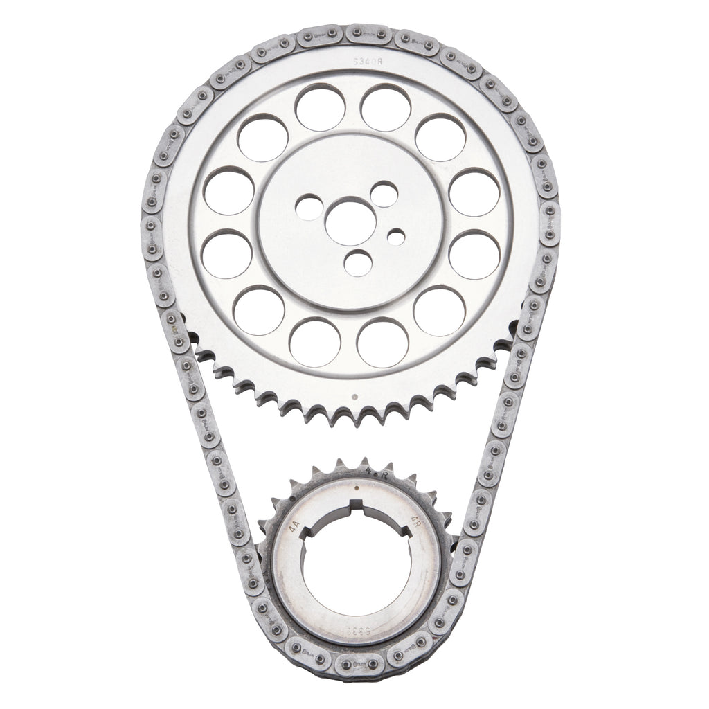 Edelbrock 7805 Performer-Link Adjustable True-Roller Timing Chain Set for Select Chrysler 300, Chrysler Cordoba, Chrysler Imperial, Chrysler New Yorker, Chrysler Newport, Chrysler Town & Country, Dodge 330, Dodge 440, Dodge 880, Dodge B100 Van, Dodge