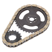 Load image into Gallery viewer, Edelbrock 7807 Performer-Link Adjustable True-Roller Timing Chain Set for Select Chevrolet Bel Air, Chevrolet Biscayne, Chevrolet Brookwood, Chevrolet C10 Pickup, Chevrolet C20 Pickup, Chevrolet C30 Pickup, Chevrolet Del Ray, Chevrolet El Camino,