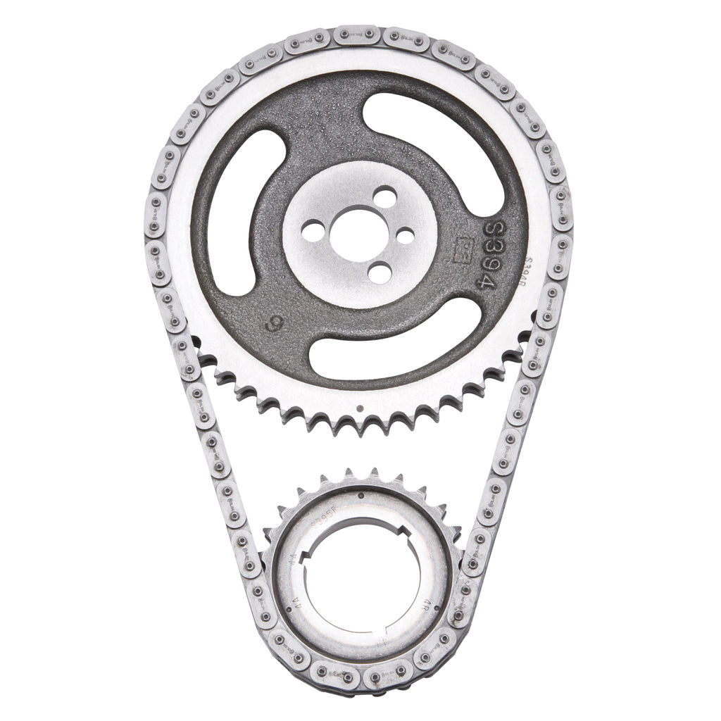 Edelbrock 7810 Performer-Link Adjustable True-Roller Timing Chain Set for Select Chevrolet Bel Air, Chevrolet Biscayne, Chevrolet Blazer, Chevrolet Brookwood, Chevrolet C10, Chevrolet C10 Pickup, Chevrolet C10 Suburban, Chevrolet C20, Chevrolet C20