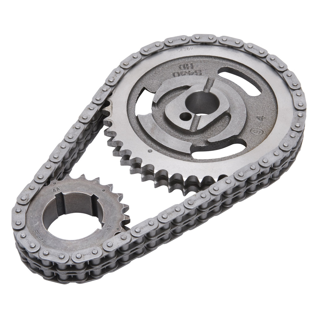 Edelbrock 7811 Performer-Link Adjustable True-Roller Timing Chain Set for Select Ford Bronco, Ford Country Squire, Ford E-150 Econoline, Ford E-150 Econoline Club Wagon, Ford E-250 Econoline, Ford E-250 Econoline Club Wagon, Ford E-350 Econoline, Ford
