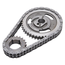 Load image into Gallery viewer, Edelbrock 7811 Performer-Link Adjustable True-Roller Timing Chain Set for Select Ford Bronco, Ford Country Squire, Ford E-150 Econoline, Ford E-150 Econoline Club Wagon, Ford E-250 Econoline, Ford E-250 Econoline Club Wagon, Ford E-350 Econoline, Ford