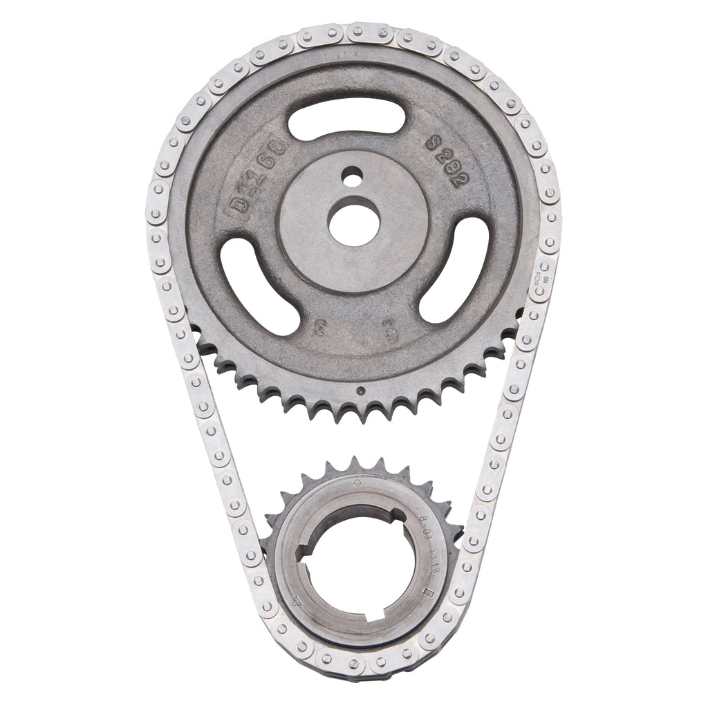 Edelbrock 7813 Performer-Link Adjustable True-Roller Timing Chain Set for Select Buick Century, Buick Electra, Buick Estate Wagon, Buick LeSabre, Buick Riviera, Oldsmobile 442, Oldsmobile 98, Oldsmobile Custom Cruiser, Oldsmobile Cutlass, Oldsmobile